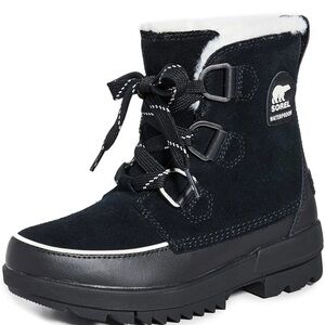 Sorel Women's Tivoli IV Waterproof Boots in Black Suede